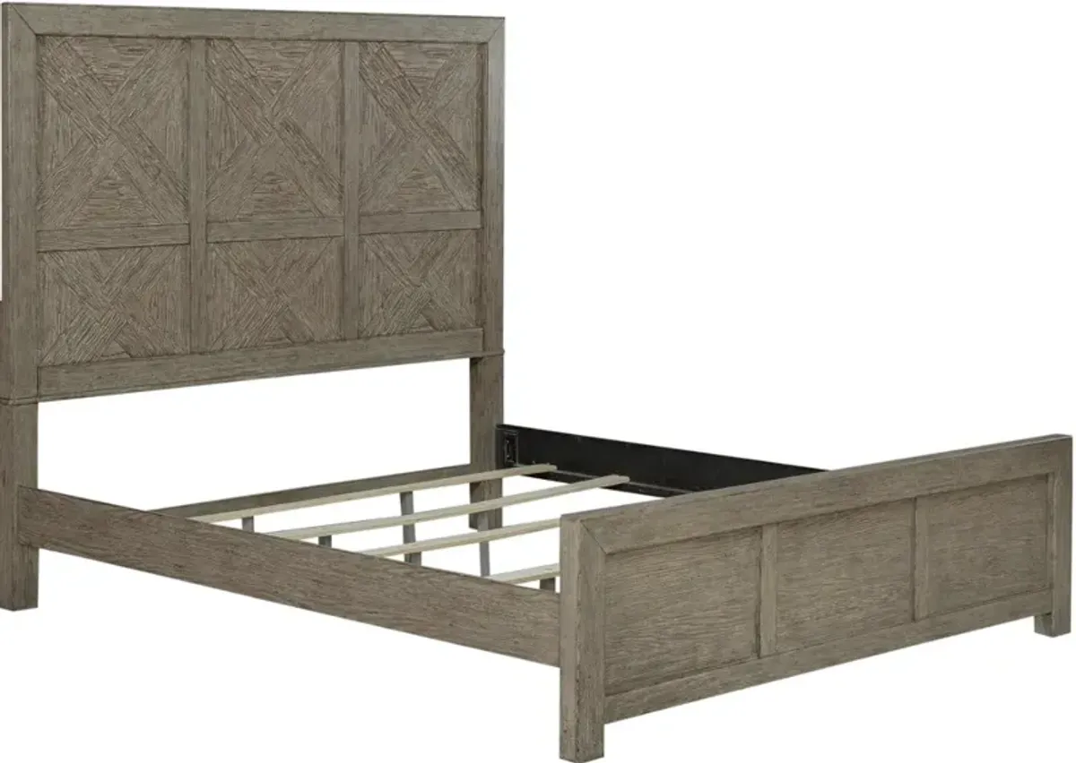 Skyview Gray Queen Bed