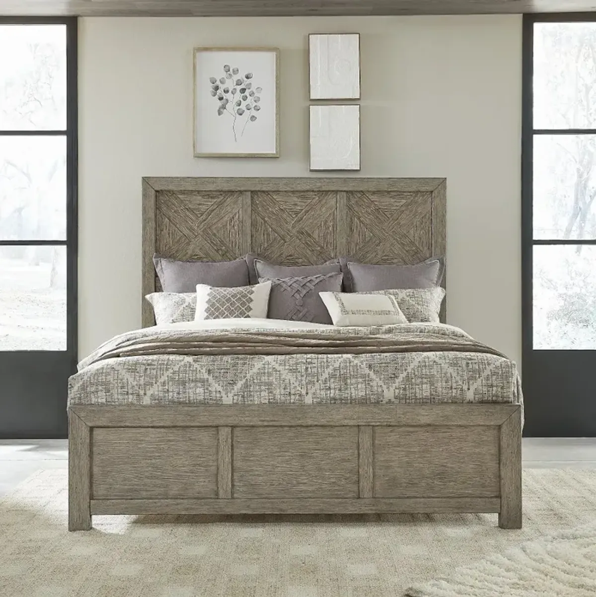 Skyview Gray Queen Bed