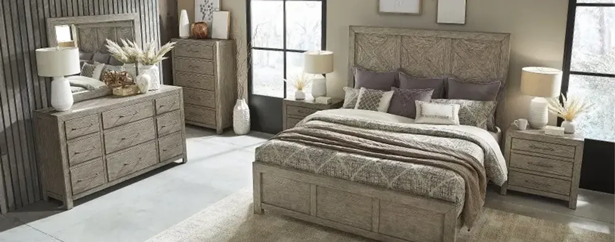 Skyview Gray Queen Bed