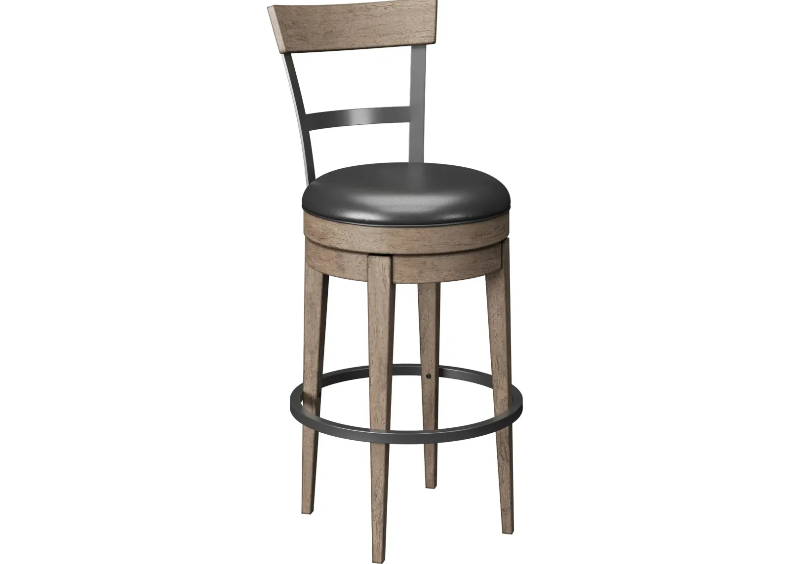 Benton Brown Bar Stool with Backrest