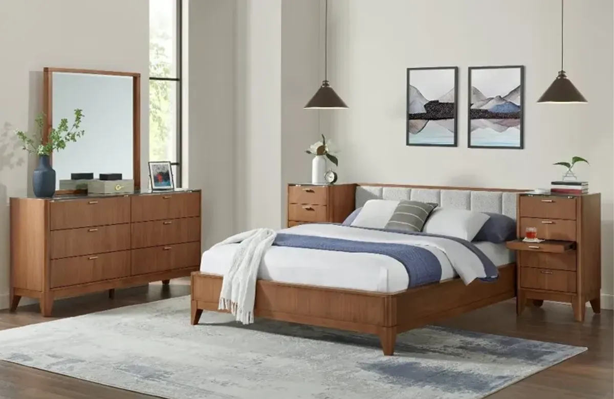 Beckton Walnut Queen Wall Bed