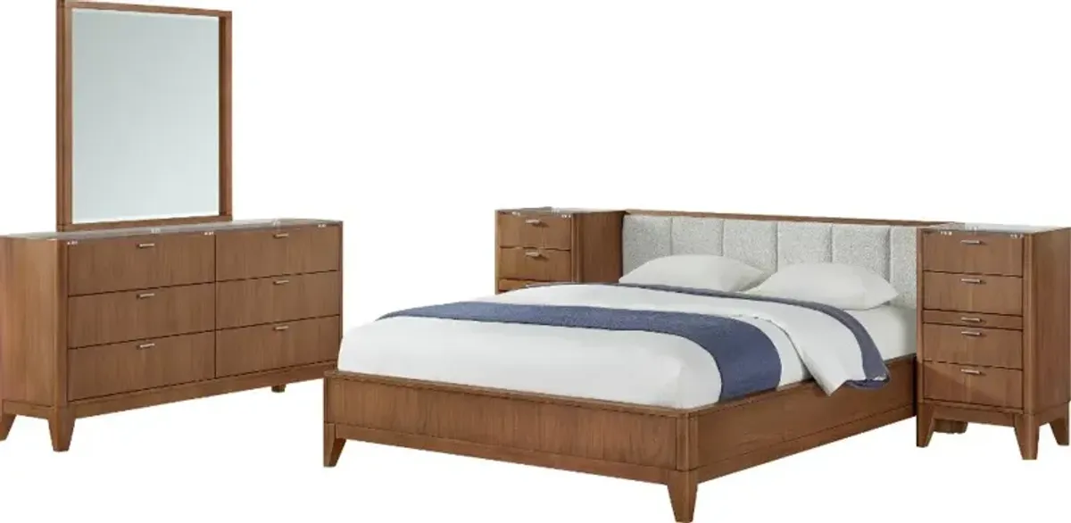 Beckton Walnut Queen Wall Bed