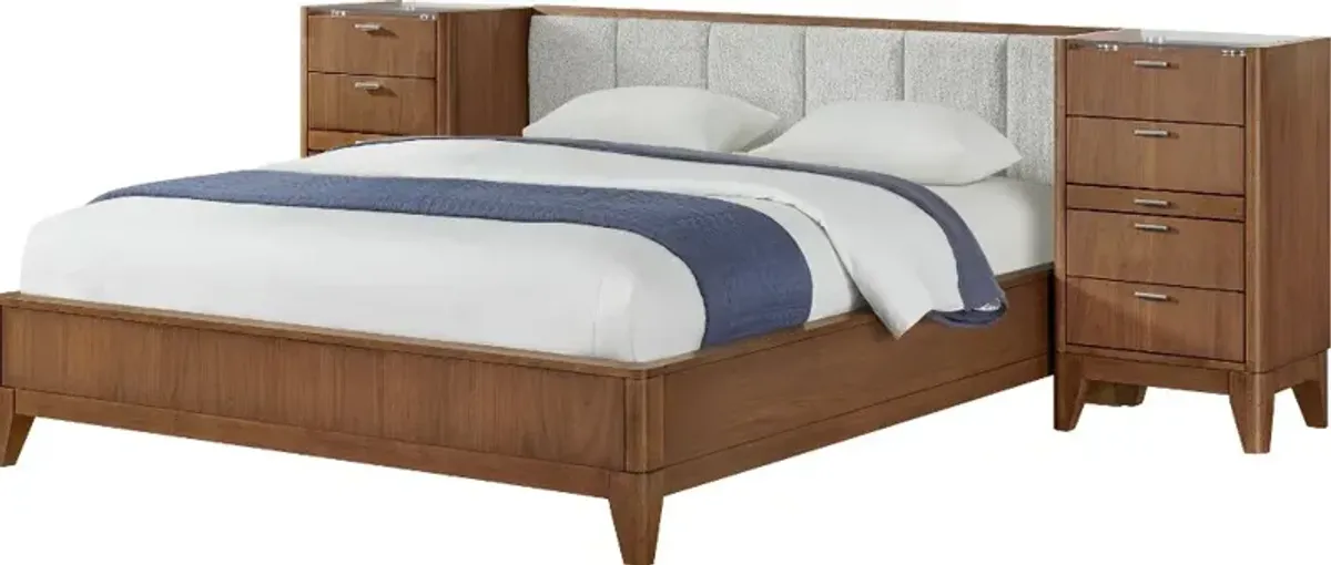 Beckton Walnut Queen Wall Bed