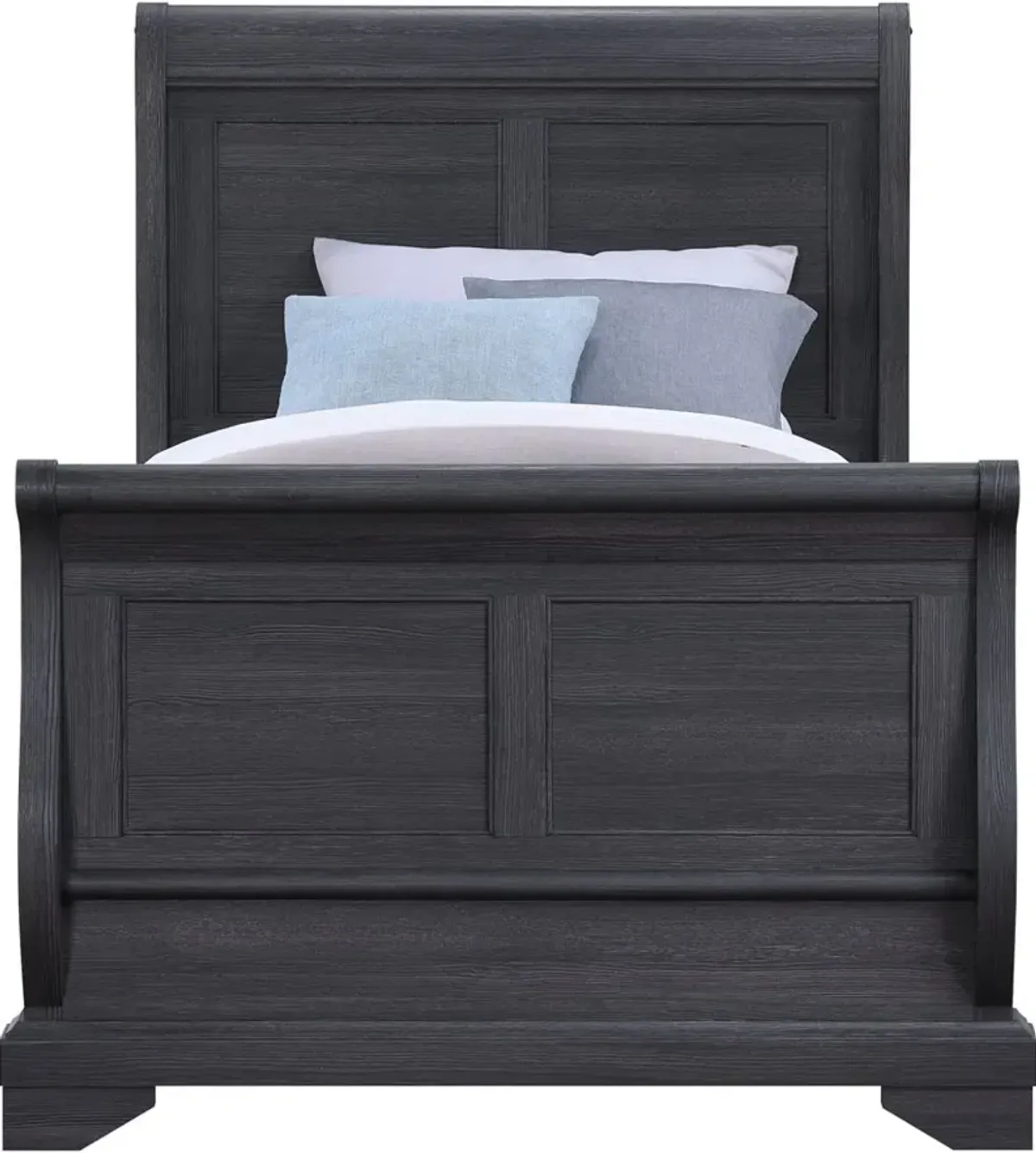 Everton Gray Twin Sleigh Bed