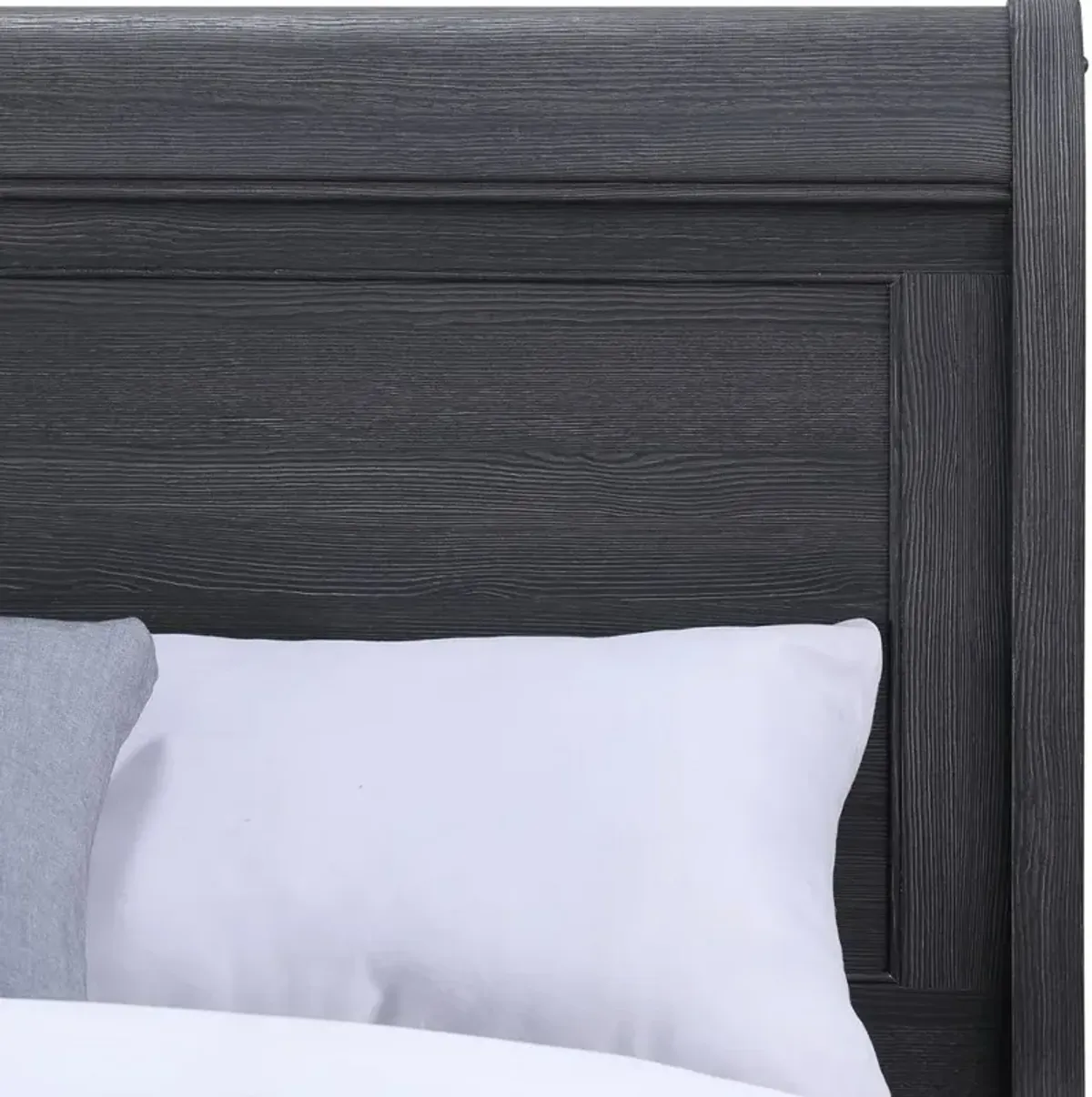 Everton Gray Full Sleigh Bed