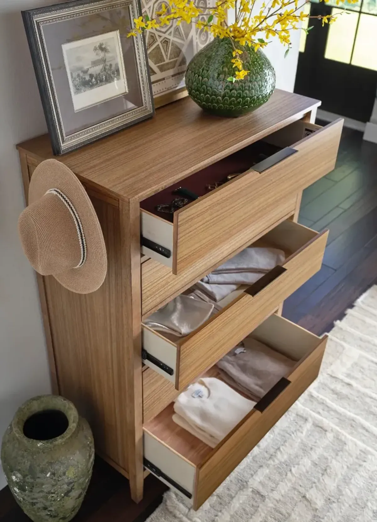 Cyrus Almond Brown Chest of Drawers