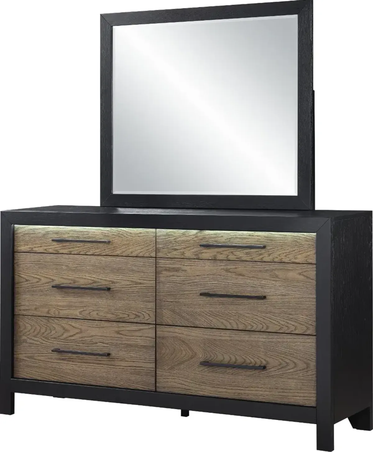 Your House Black and Oak Dresser