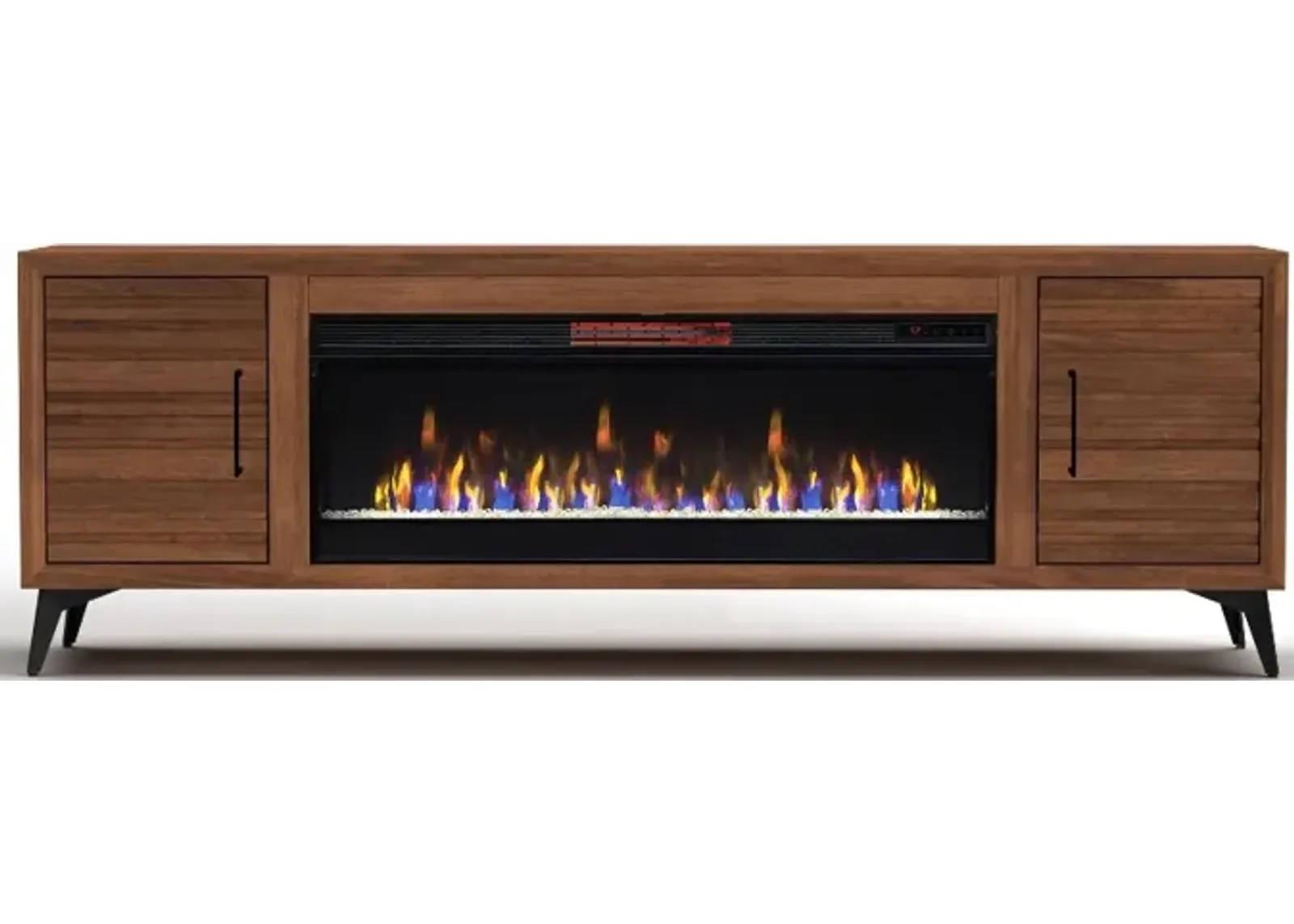 Malibu Bourbon Brown 78" Fireplace TV Stand