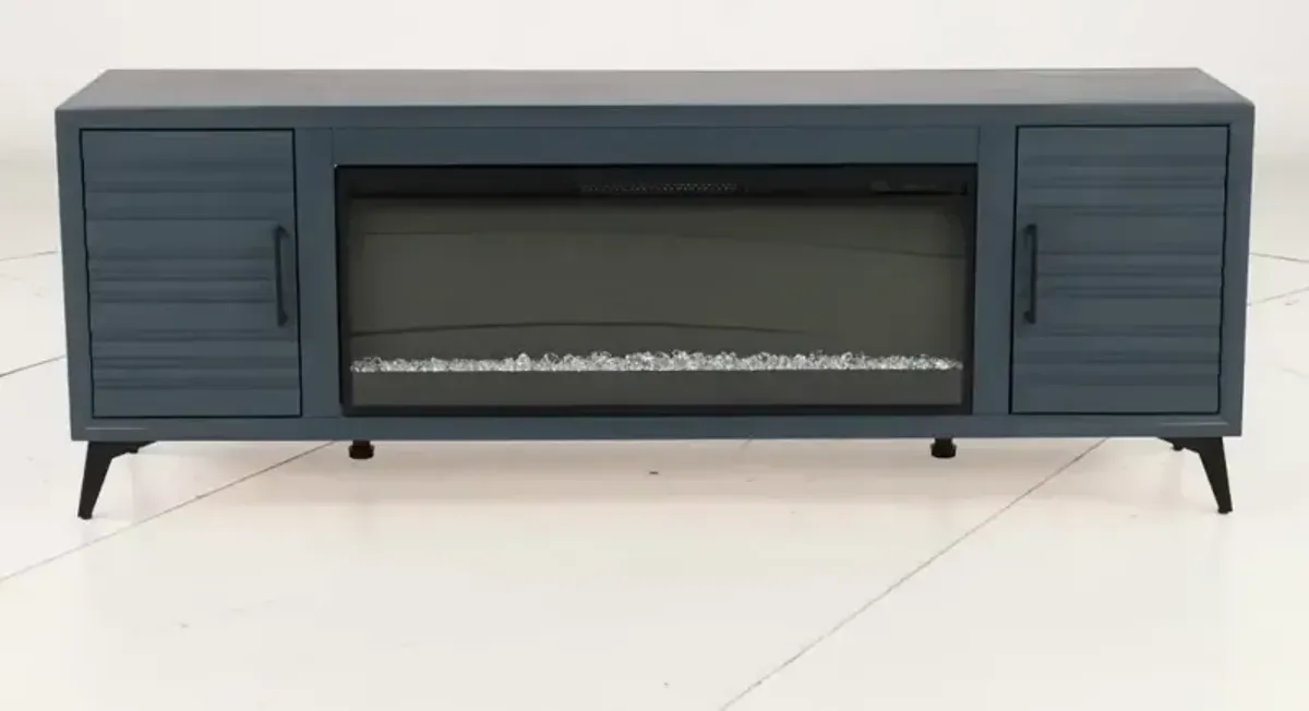 Malibu Blue 78" Fireplace TV Stand