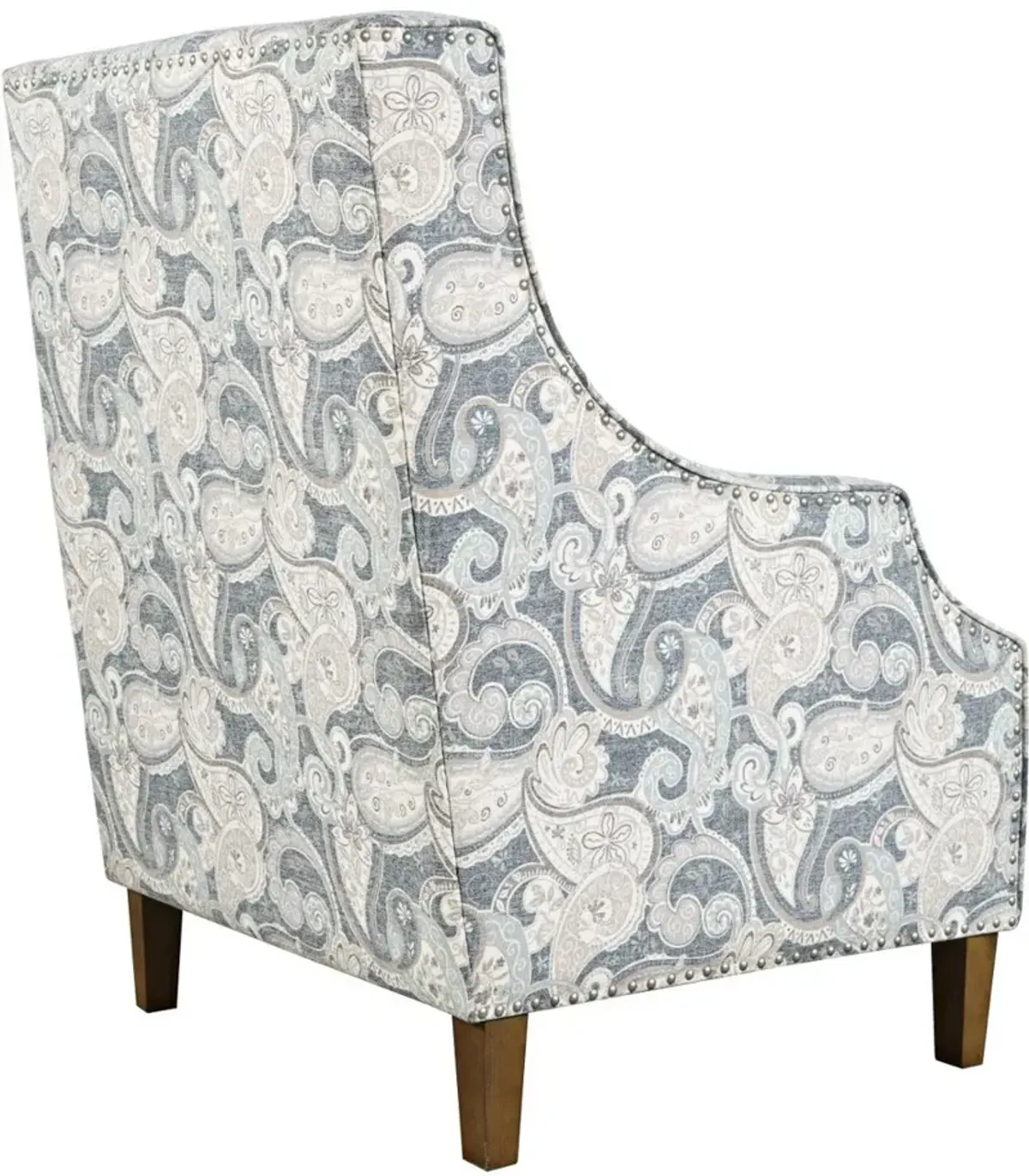 Duval Paisley Denim Accent Chair