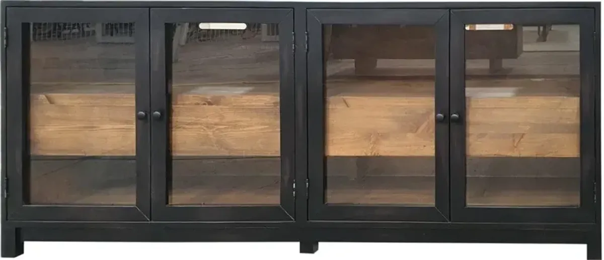 Stturgart Black and Brown 63" TV Stand