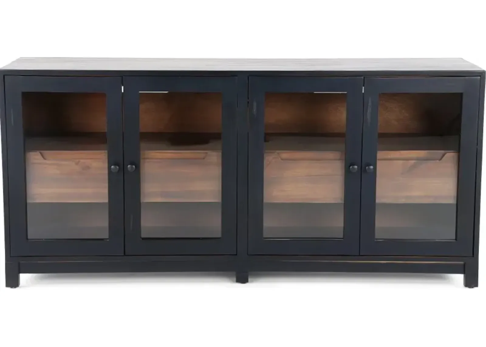 Stturgart Black and Brown 72" TV Stand