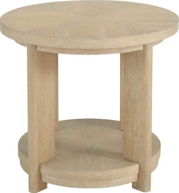 Pacific Grove Sandstone Brown End Table