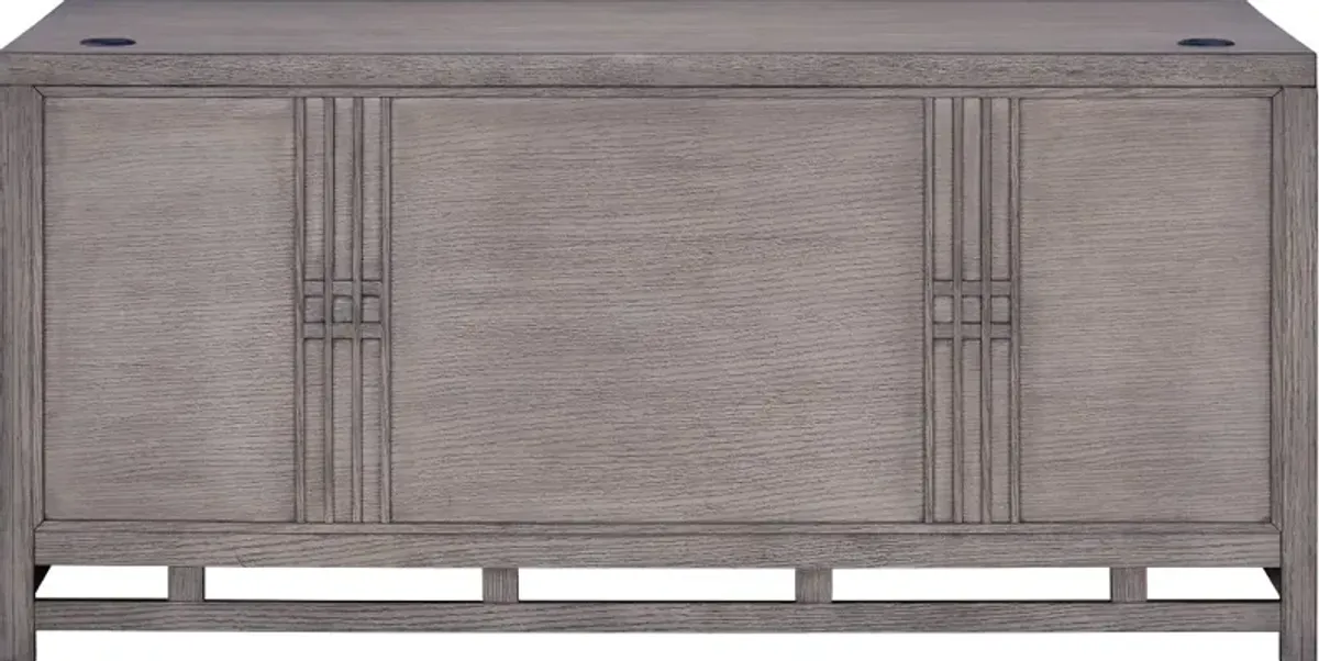 Fusion Gray Executive Desk