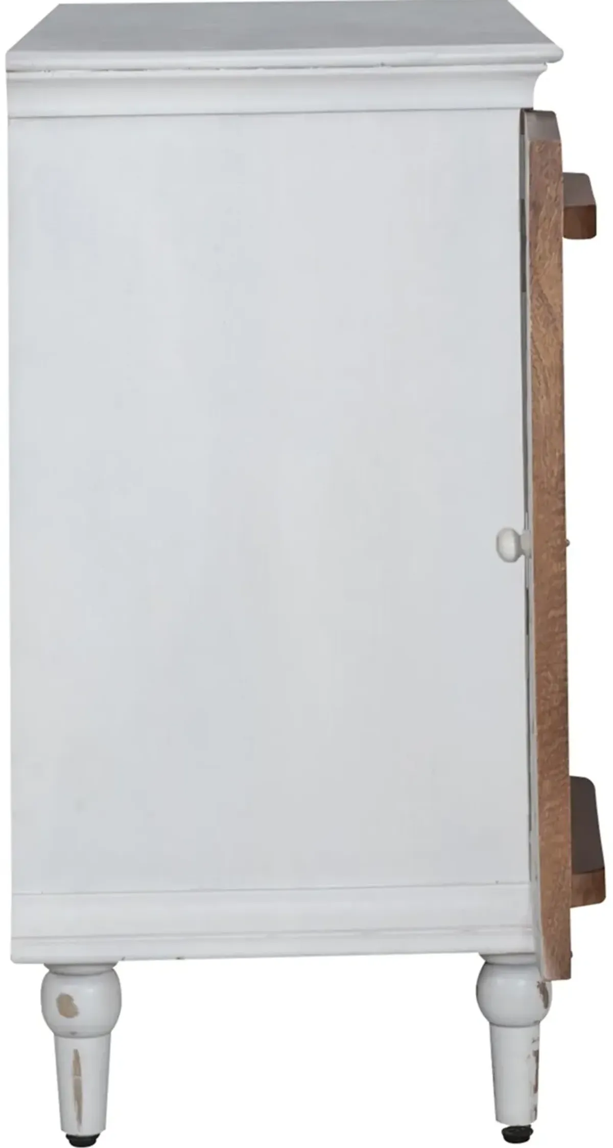 White Two-Door Accent Cabinet