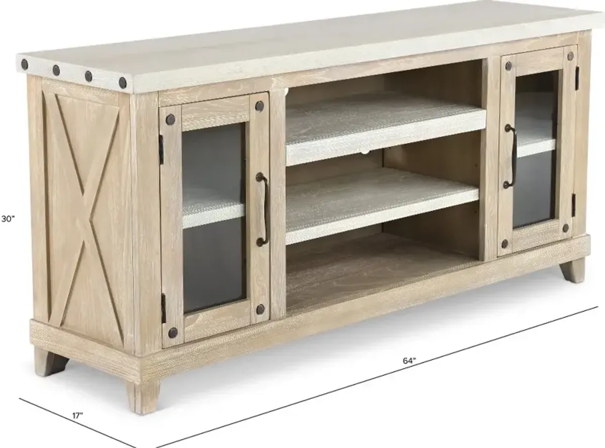 Rivan Natural 64" TV Stand