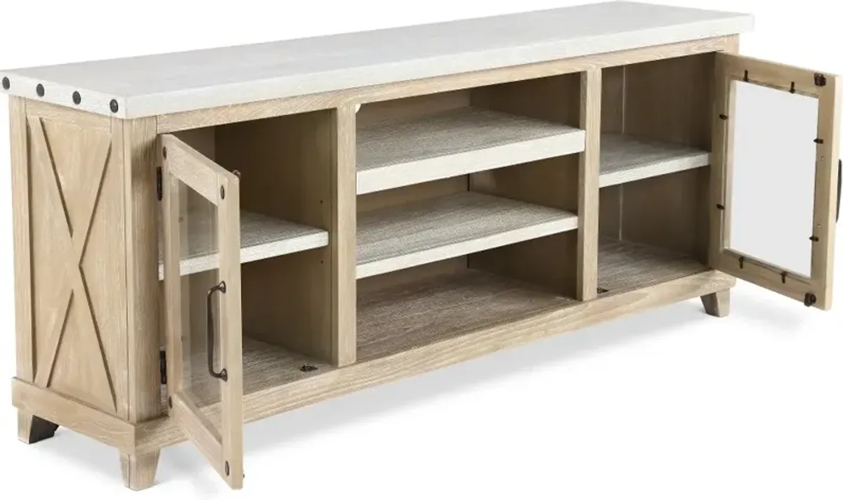 Rivan Natural 74" TV Stand