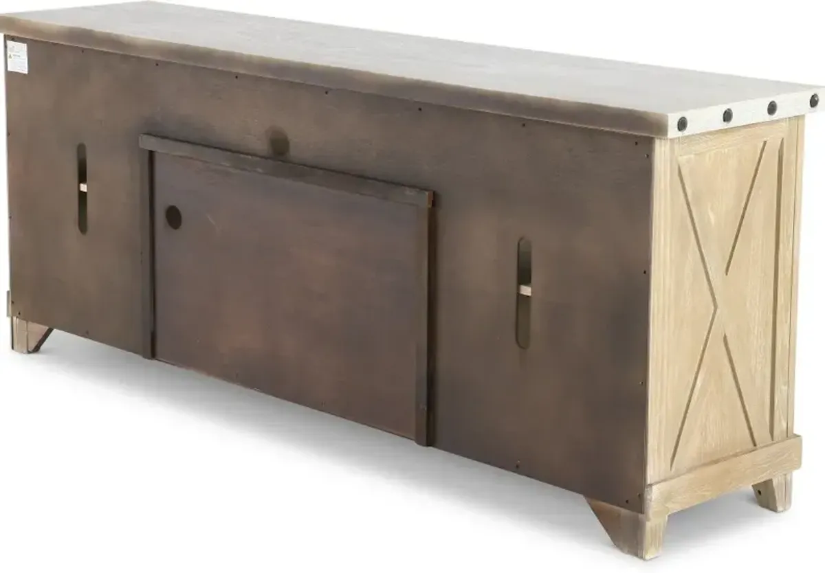 Rivan Natural 74" TV Stand