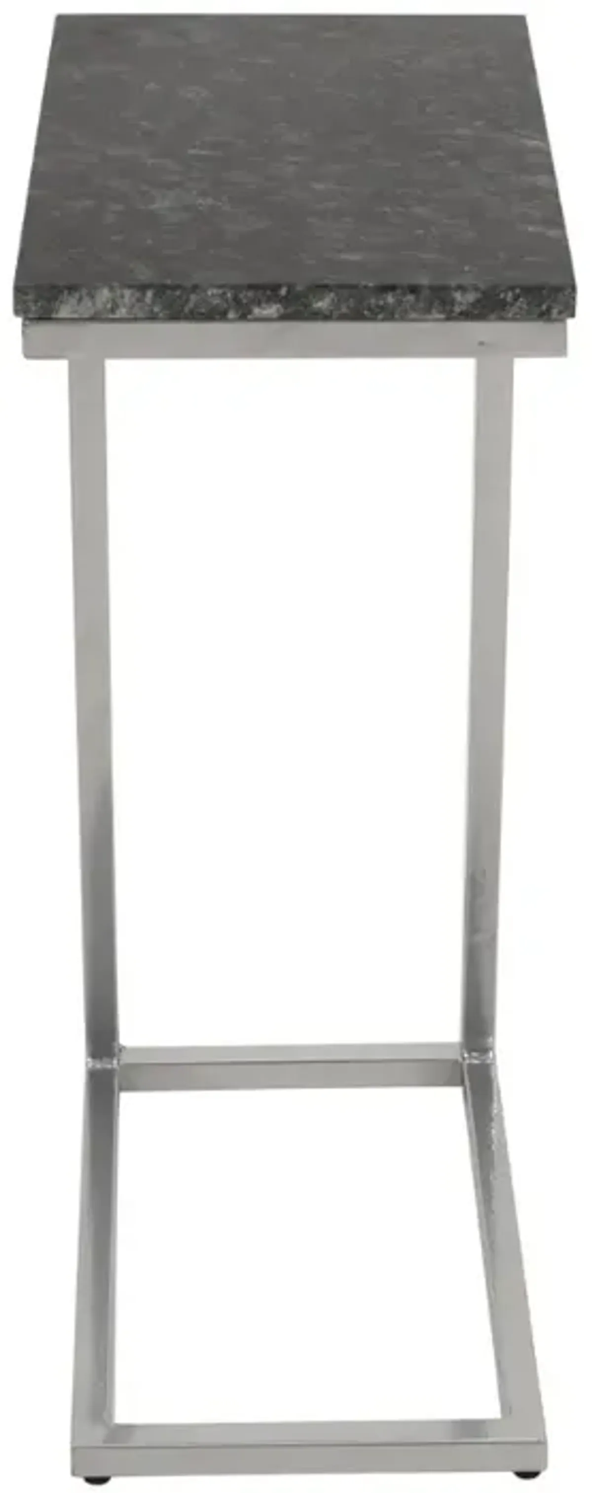 Nero Black Marble C-Shaped Side Table