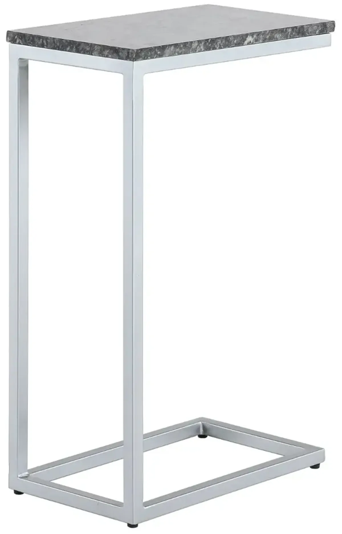Nero Black Marble C-Shaped Side Table