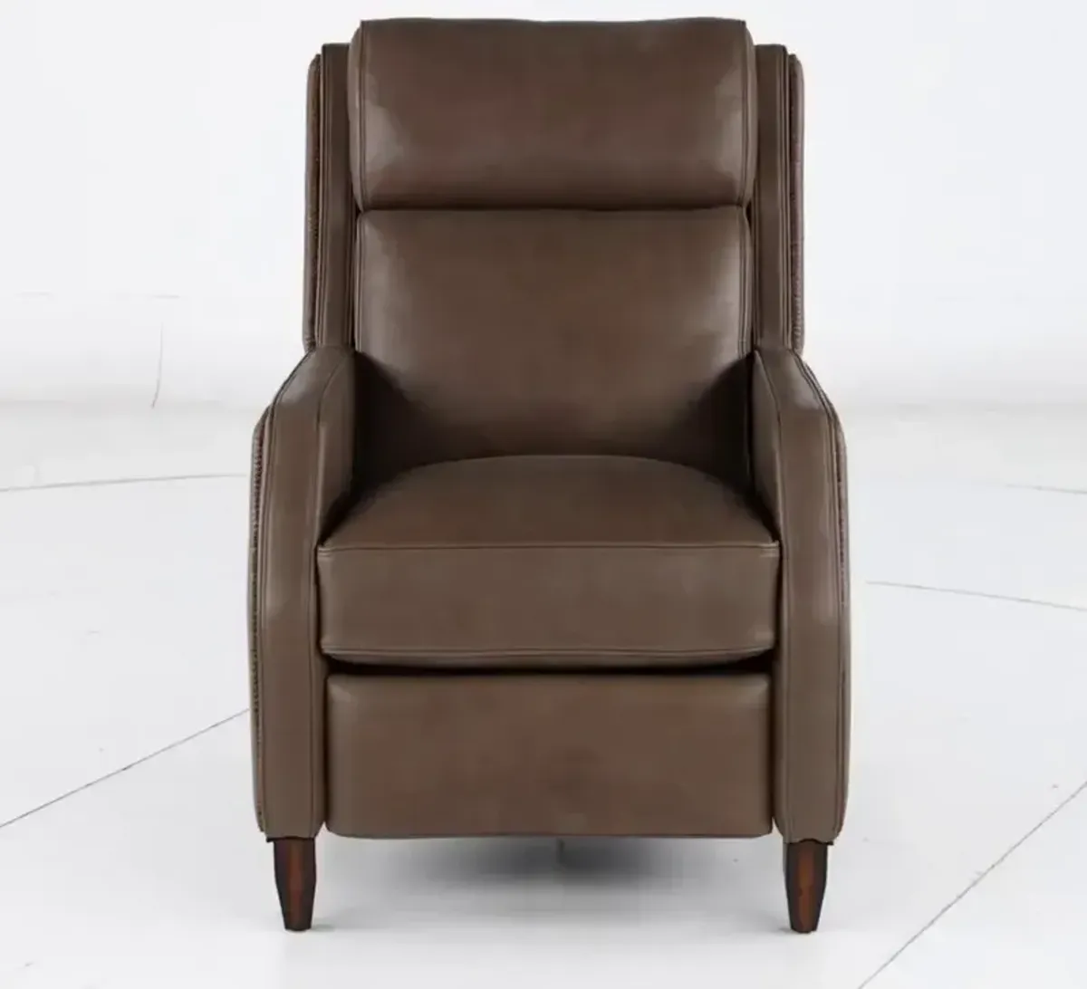 Bourbon Street Seal Dark Brown Leather Power Recliner