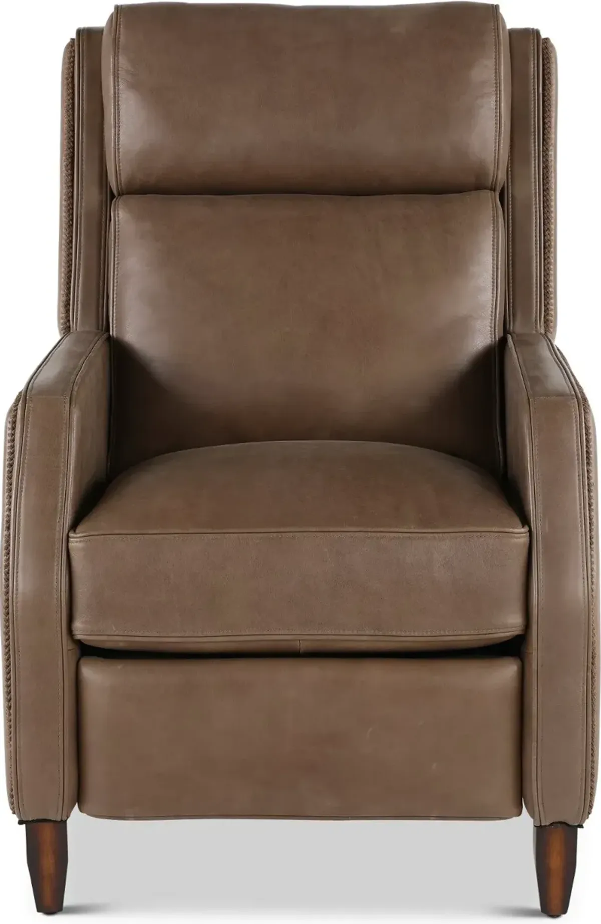 Bourbon Street Seal Dark Brown Leather Power Recliner