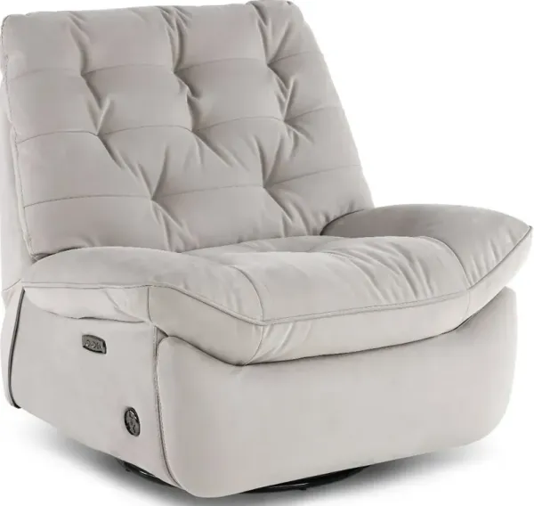 Chloe Light Gray Power Rocker Recliner