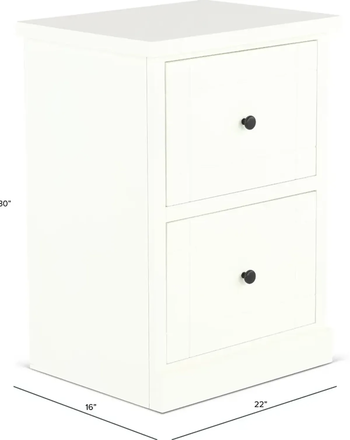 Elliott White File Cabinet