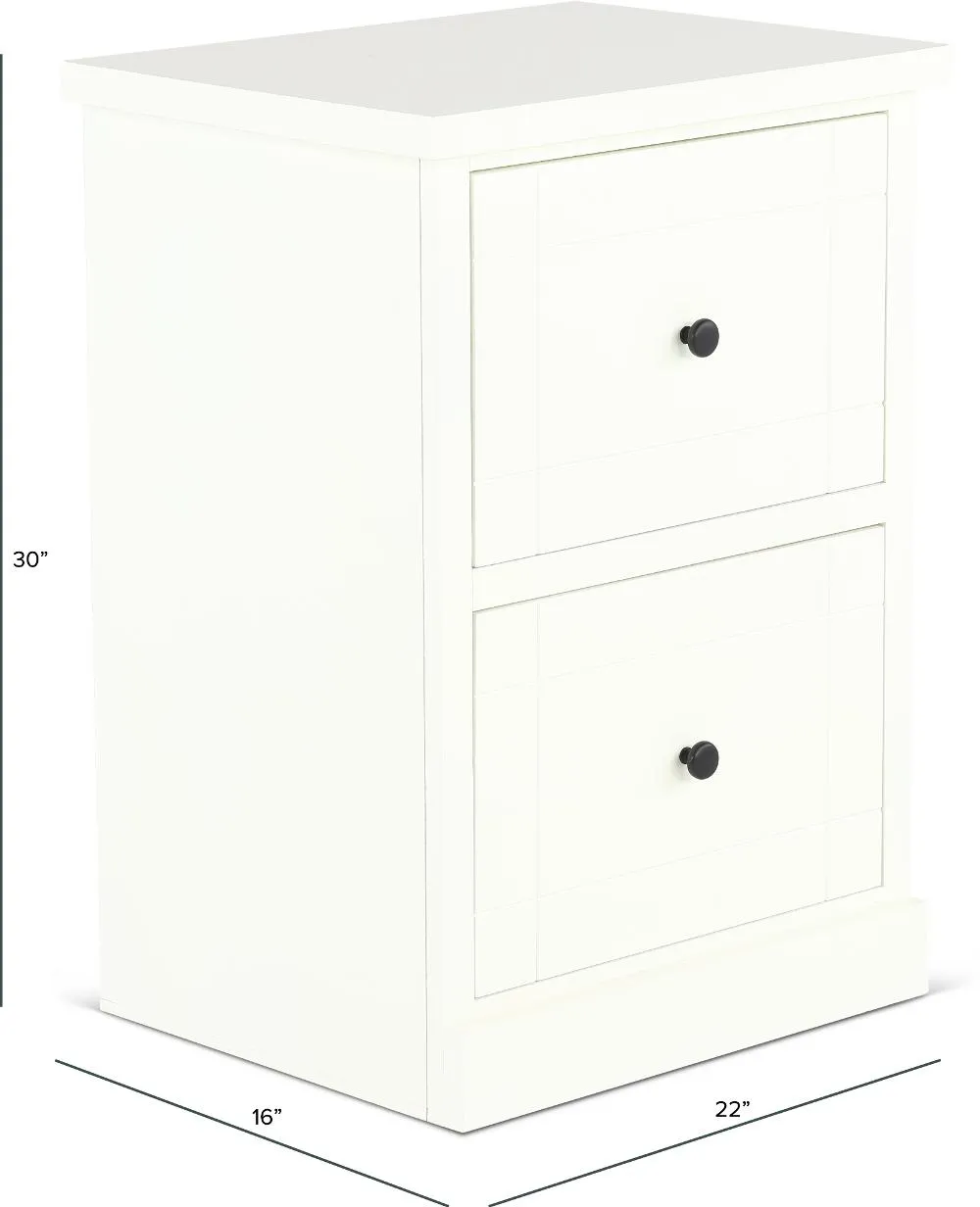 Elliott White File Cabinet