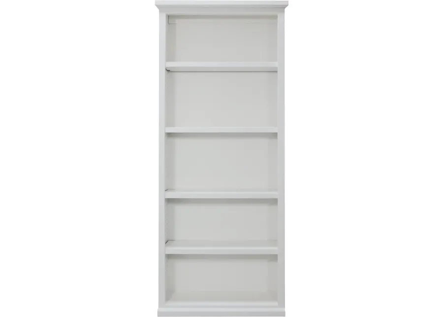 Elliott White 4-Shelf Bookcase