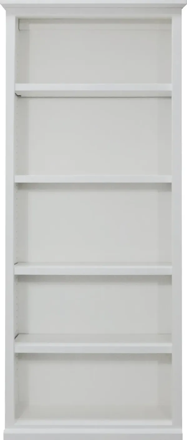 Elliott White 4-Shelf Bookcase