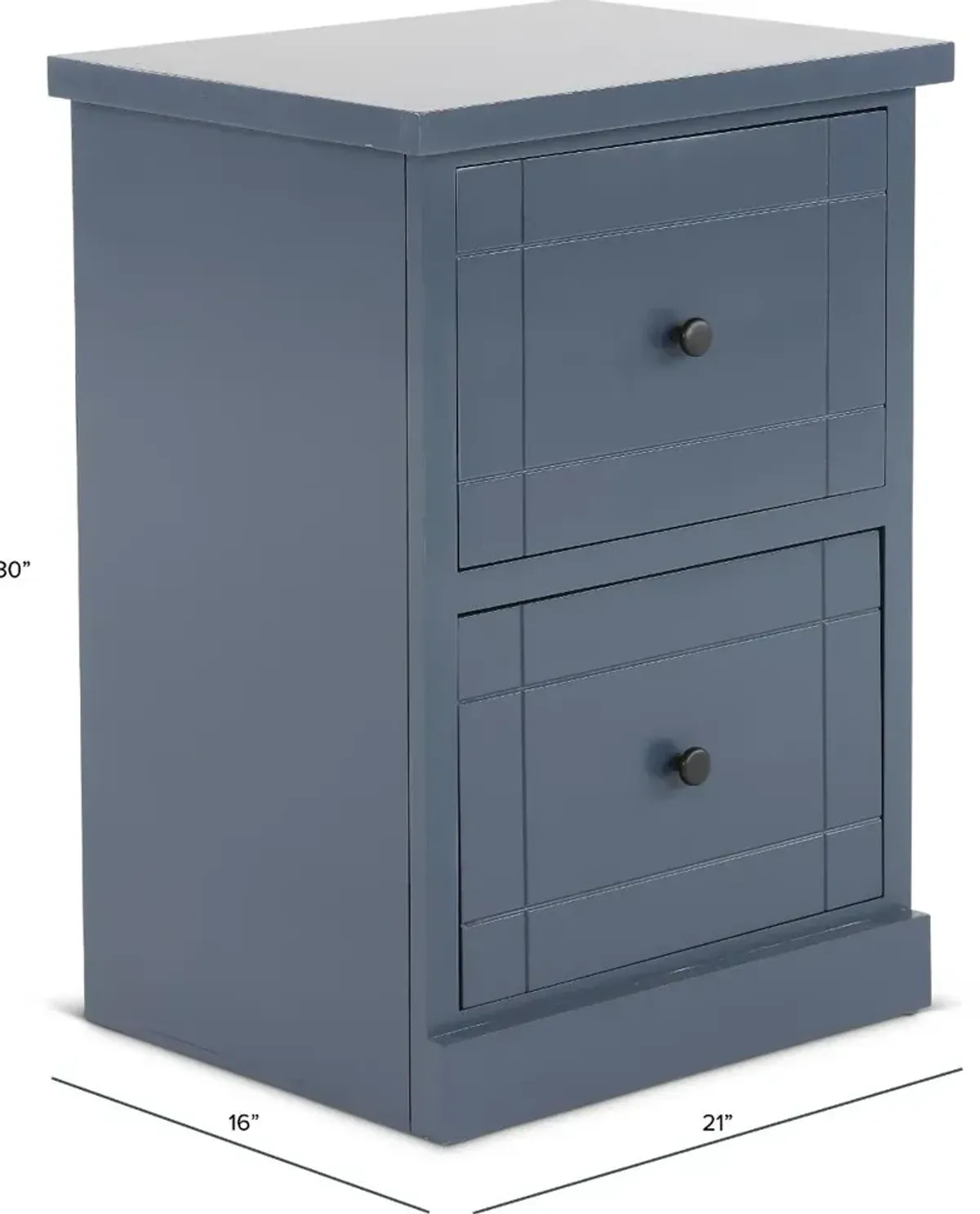 Elliott Blue File Cabinet