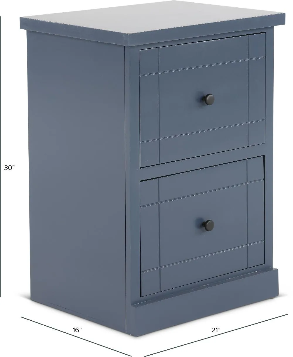 Elliott Blue File Cabinet