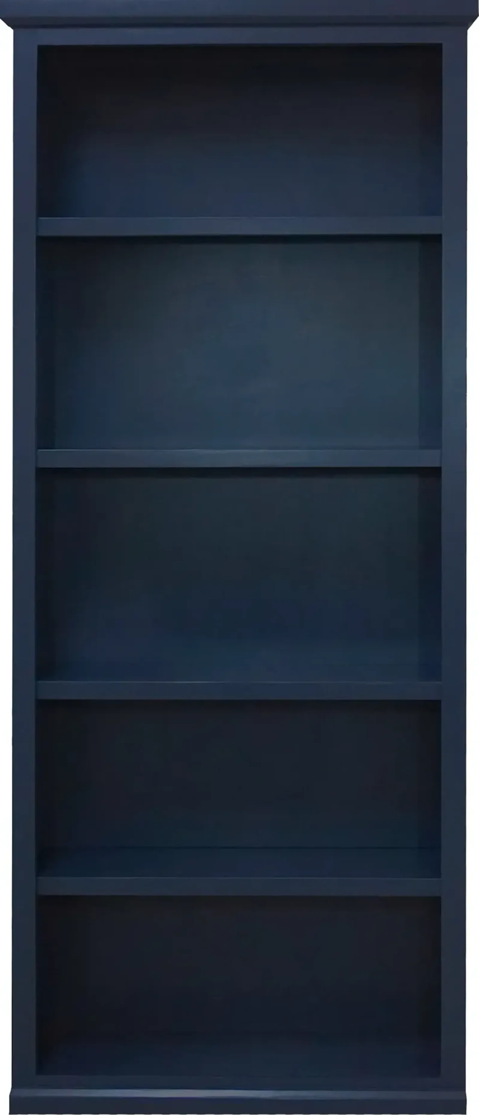 Elliott Blue 4-Shelf Bookcase