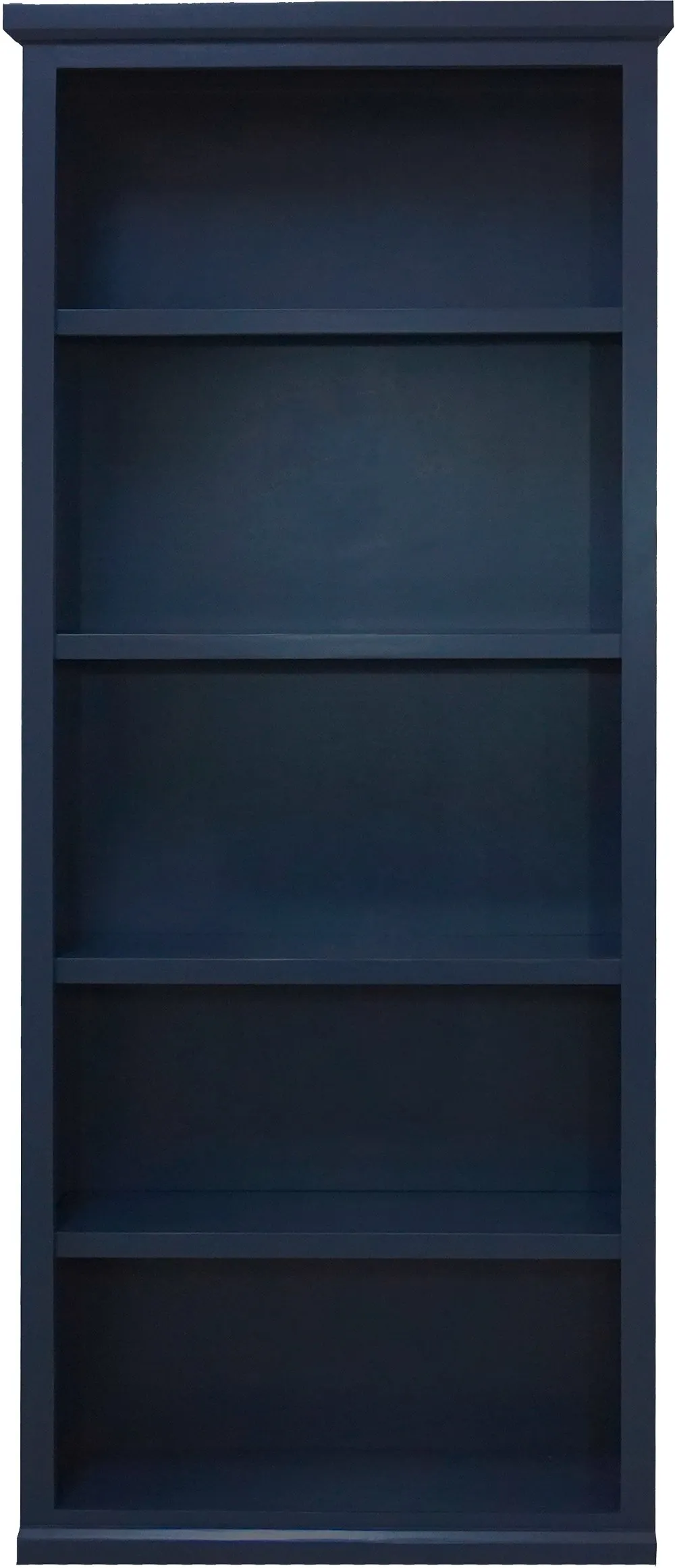 Elliott Blue 4-Shelf Bookcase