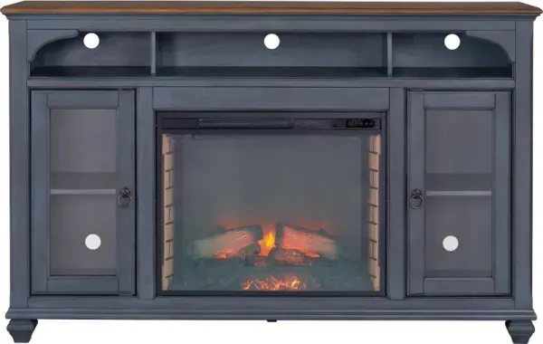 Americanas Blue 66" Fireplace TV Stand