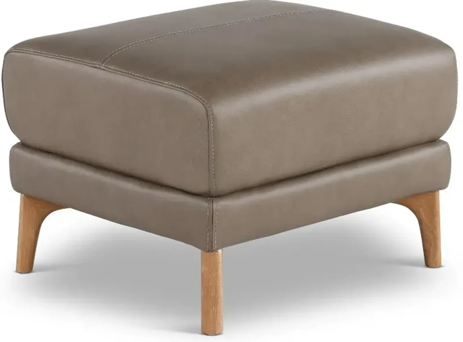 Yeti Mushroom Brown Leather Ottoman