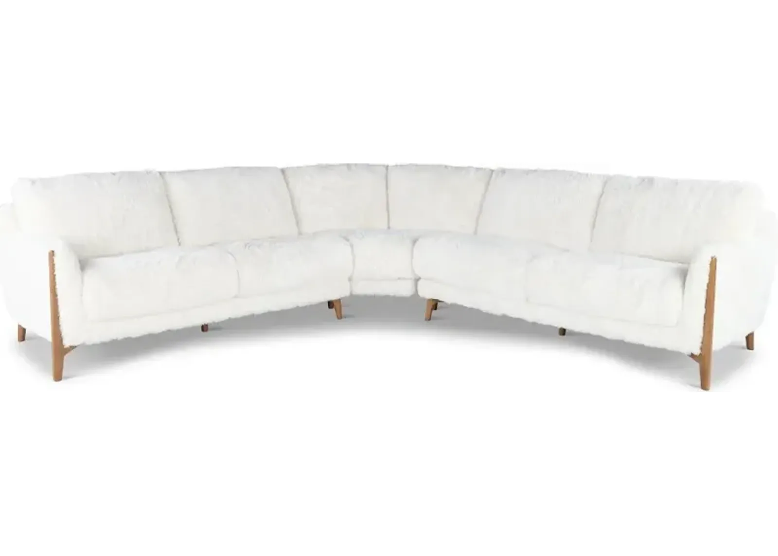 Yeti White 3 Piece Sectional