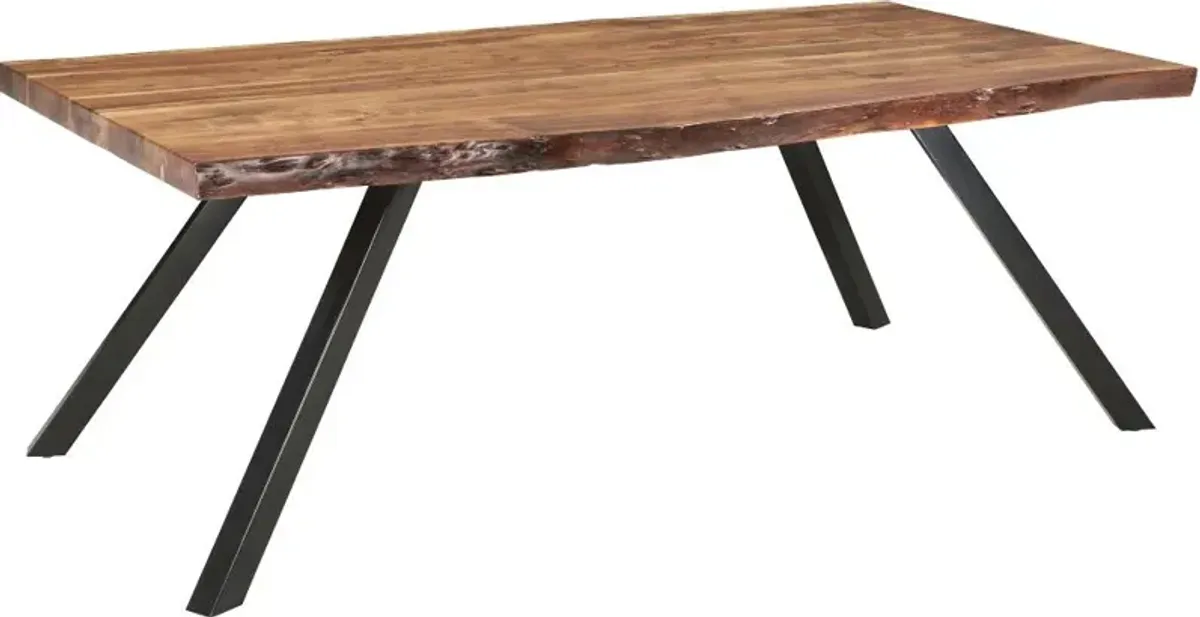 Reese Natural Acacia and Iron Dining Table