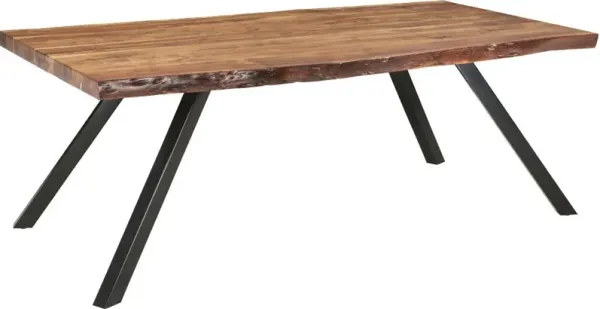 Reese Natural Acacia and Iron Dining Table