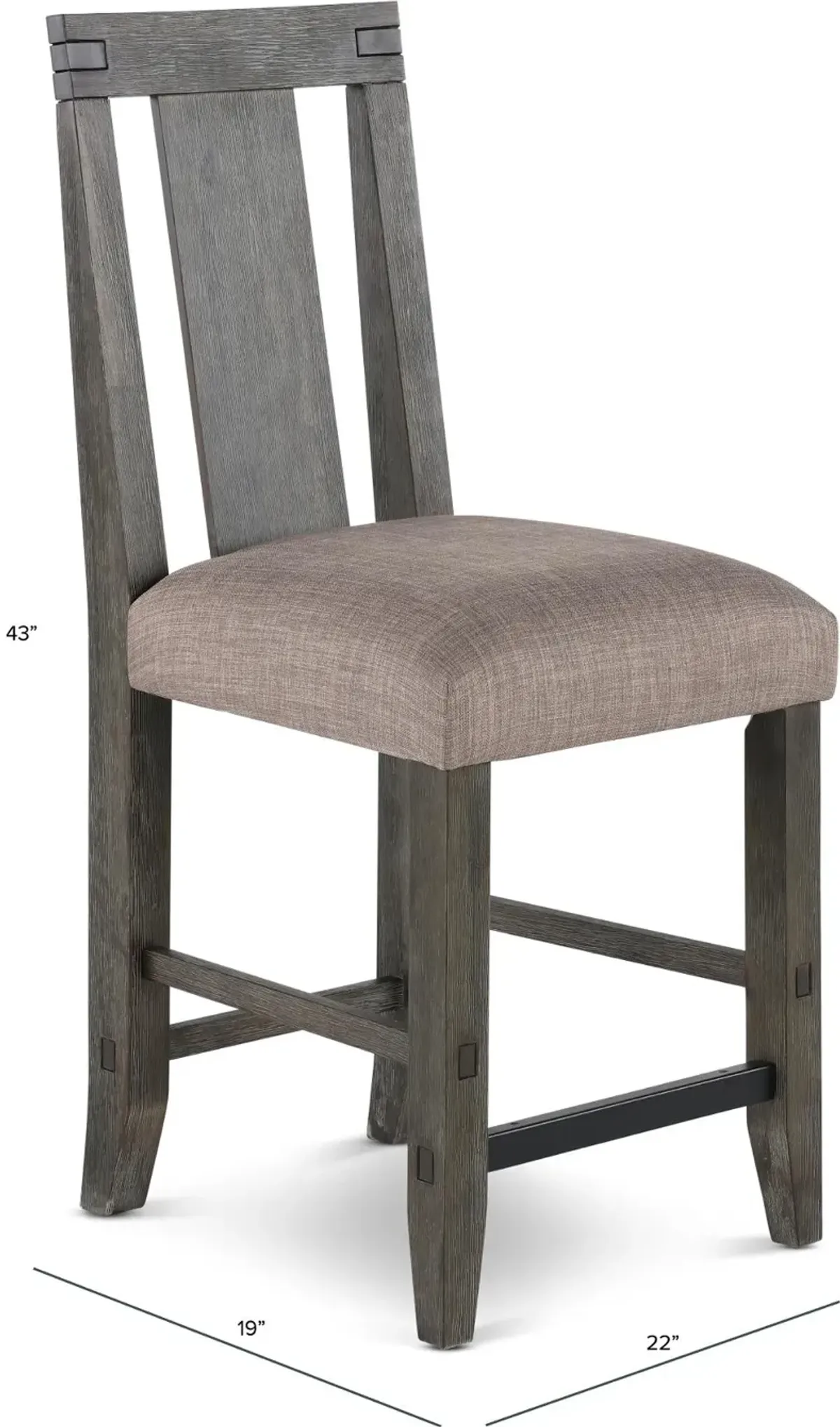 Meadow Brown Counter Height Stool