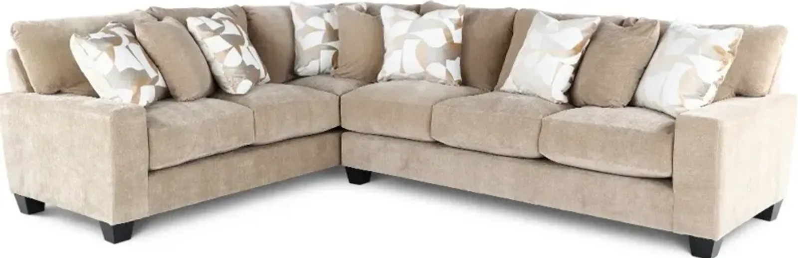 Valderrama Khaki 2 Piece Sectional