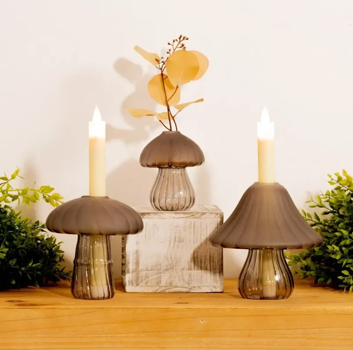 Assorted Mushroom Vases