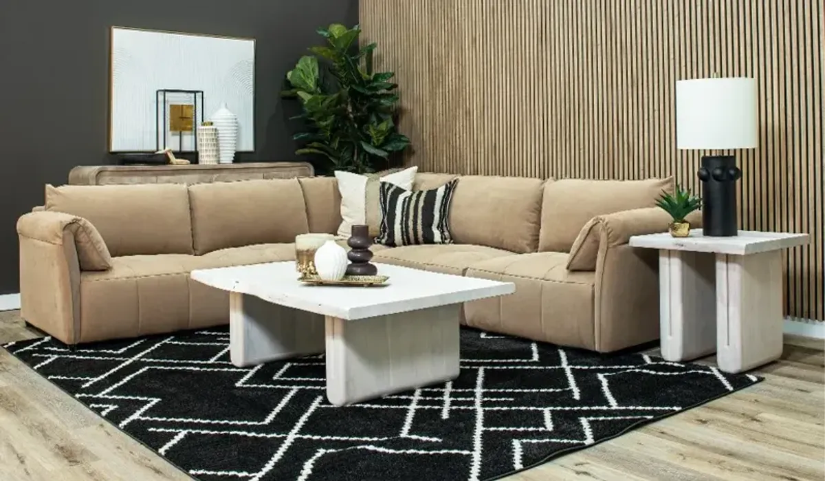 Willow Taupe 5 Piece Sectional