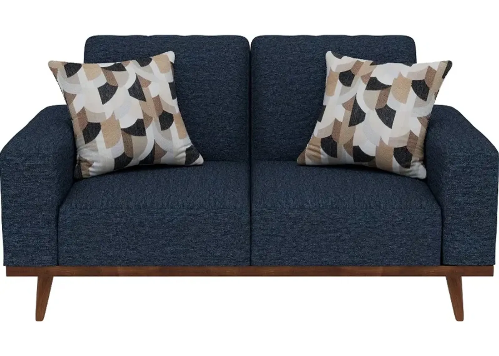 Heath Navy Blue Loveseat