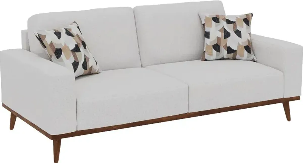 Heath White Sofa