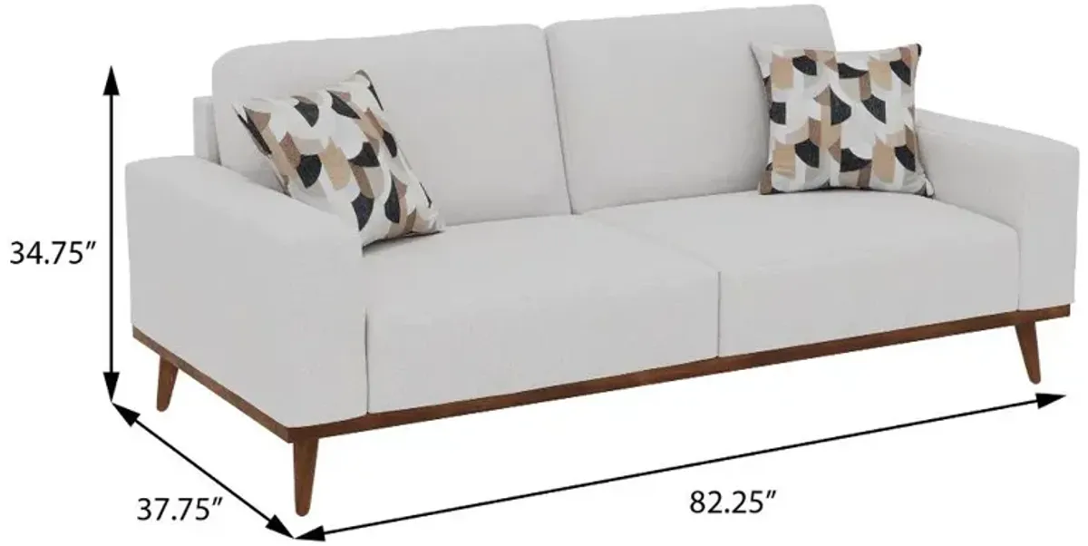 Heath White Sofa