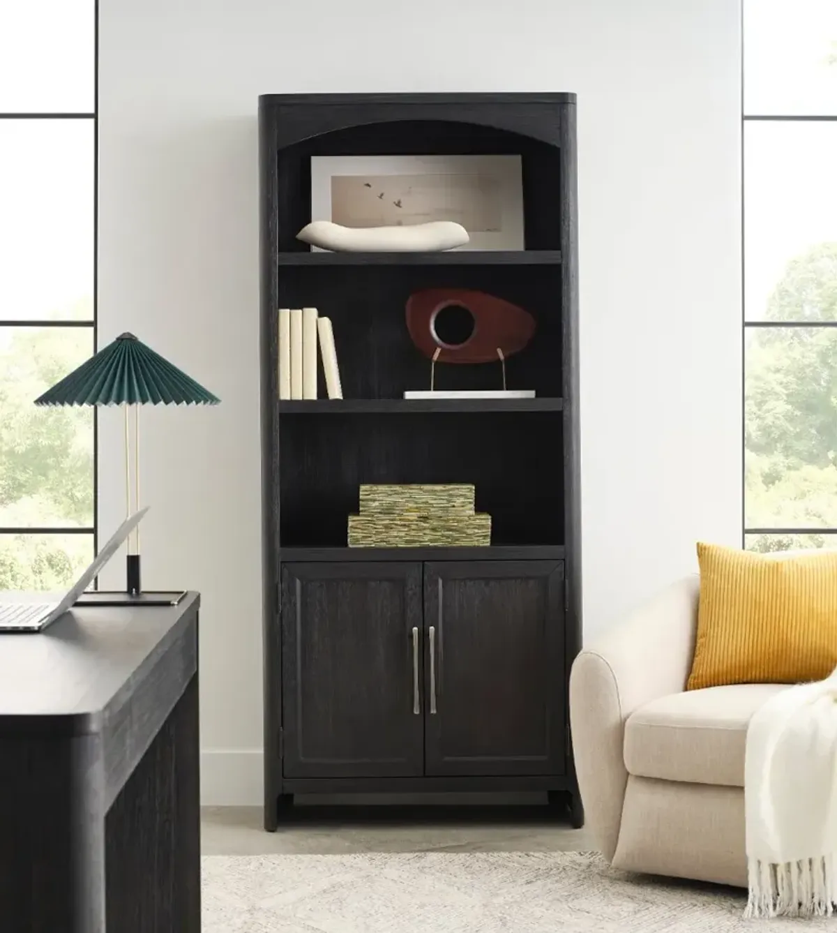 Sloane Black Door Bookcase