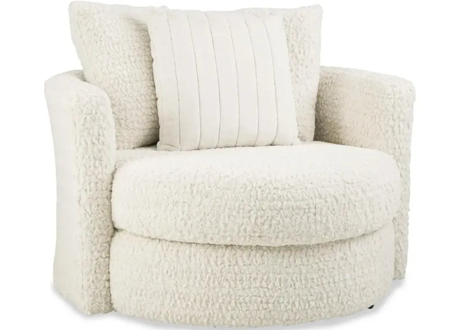 Hendrix Ivory Swivel Chair