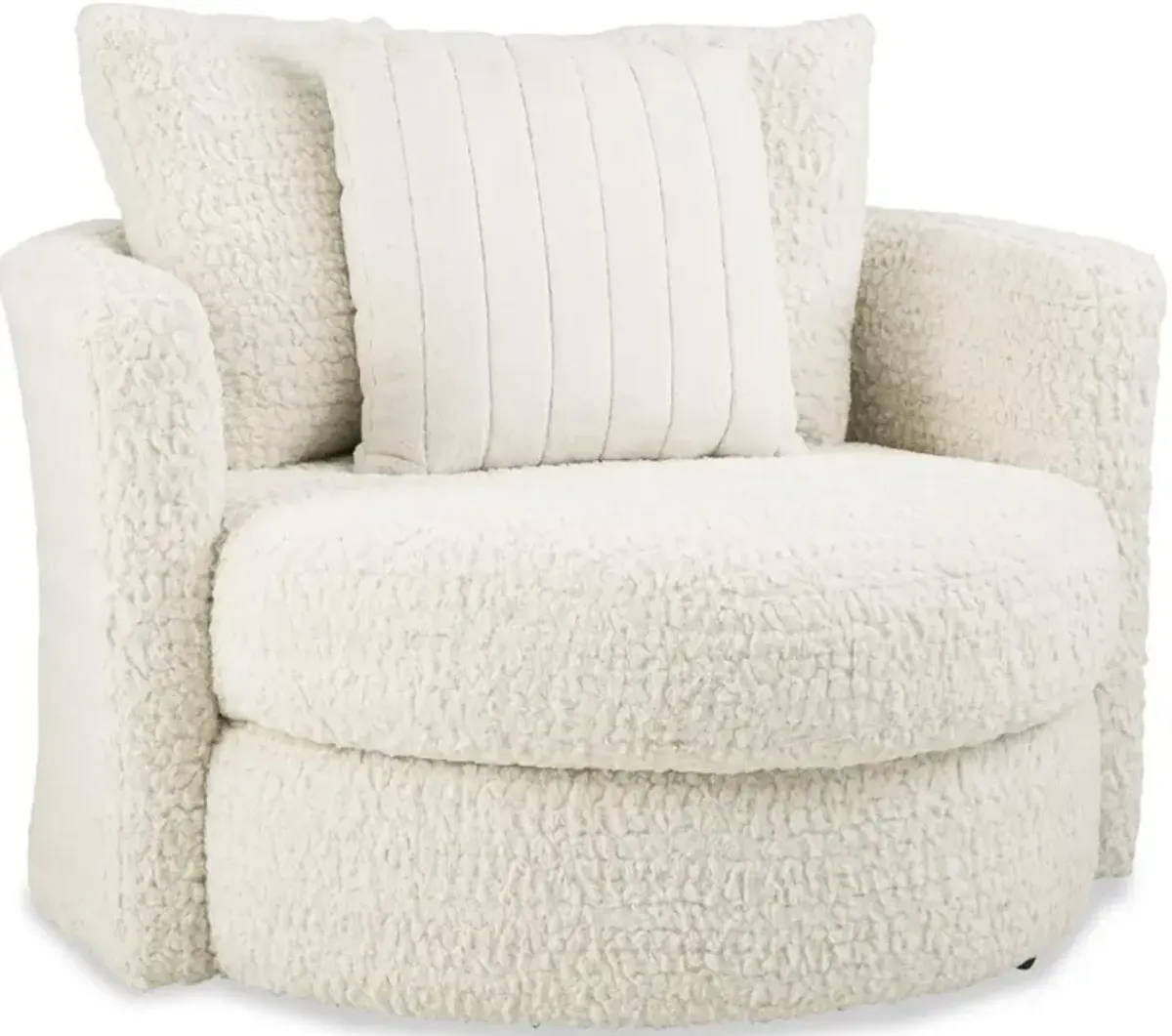 Hendrix Ivory Swivel Chair